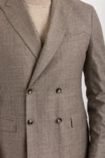 بليزر مختلط من الصوف/ الكشمير الفاخر صفين من الأزرار - Image 3