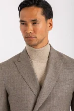 بليزر مختلط من الصوف/ الكشمير الفاخر صفين من الأزرار - Image 4