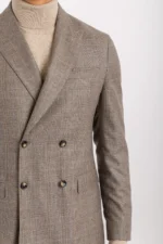 بليزر مختلط من الصوف/ الكشمير الفاخر صفين من الأزرار - Image 6